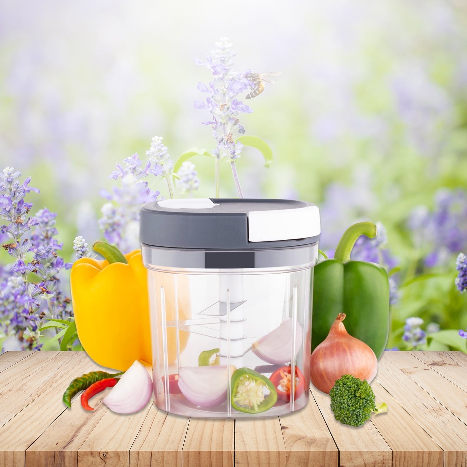 2671 Handy Chopper and Slicer Used Widely for chopping and Slicing of Fruits, Vegetables, Cheese Etc. Including All Kitchen Purposes. 2671 Handy Chopper and Slicer Used Widely for chopping and Slicing of Fruits, Vegetables, Cheese Etc. Including All Kitchen Purposes.